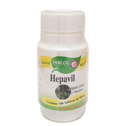 HEPAVIL FARCOL X 100 TAB 500MG