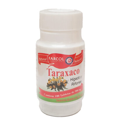 TARAXACO FARCOL X 100 TAB 500 MG